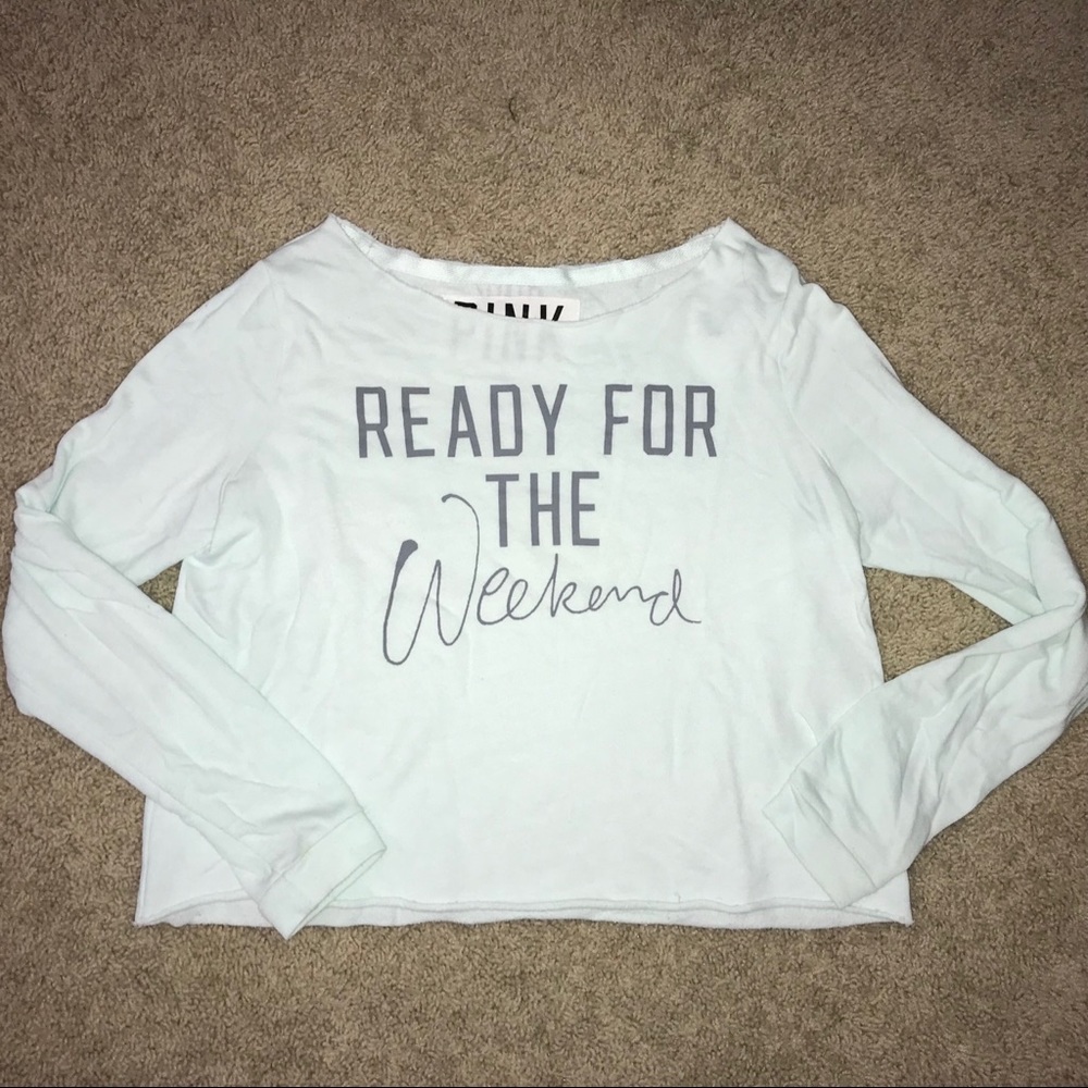 • PINK turquoise sweatshirt 💚 •